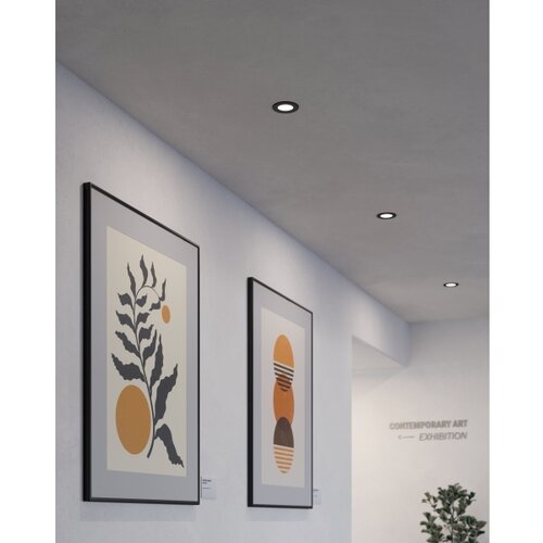 Eglo Fueva 5 ugradbena led, 2,7w, 360lm, prečnik 86, ip44, crna/bela/plastika Cene