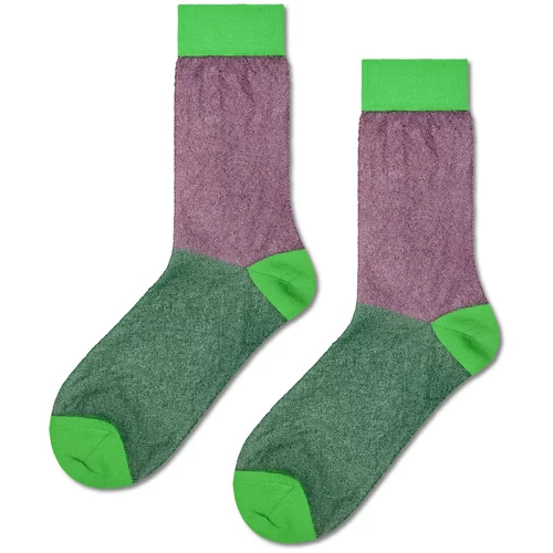 Happy Socks Nogavice zelena / kivi / svetlo lila