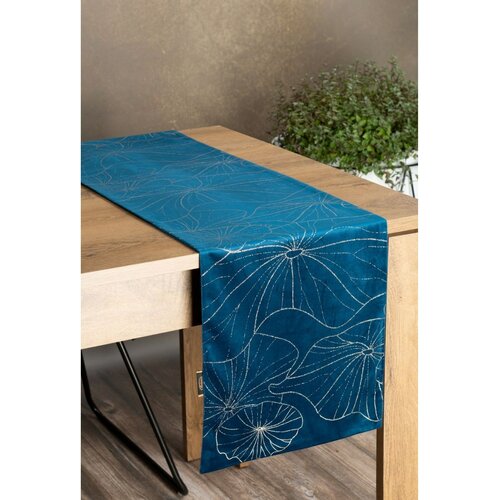Eurofirany Unisex's Tablecloth 390062 Navy Blue Slike