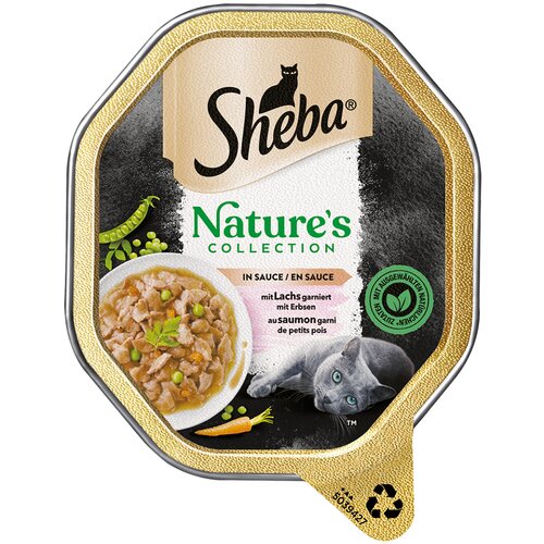 Sheba Nature&amp;acute;s Collection in Sauce 22 x 85 g - Z lososom Slike