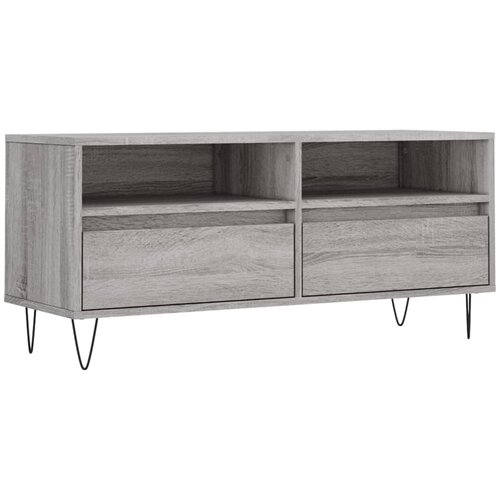 Maison Chic TV omarica - TV enota - Televizijska omarica siva sonoma 100x34,5x44,5 cm inženirski les, (21700902) Cene