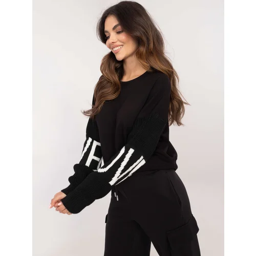 Italy Moda Sweatshirt-MI-BL-M5975.26P-black