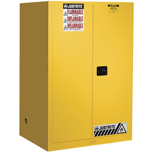 Justrite FM varnostna omara, VxŠxG 1651 x 1092 x 864 mm, ročno zapiranje vrat, za vodi škodljive snovi, rumena Cene