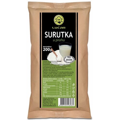 Nepoznato Surutka u prahu LUČAR 200g Cene