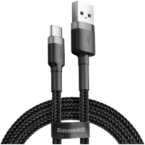Baseus Cafule kabel USB v USB-C 3A 1m (sivo+črn) Cene