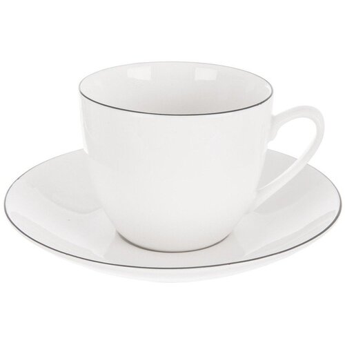 Orion Bela porcelanasta skodelica za kapučino 210 ml Decora &ndash; Cene