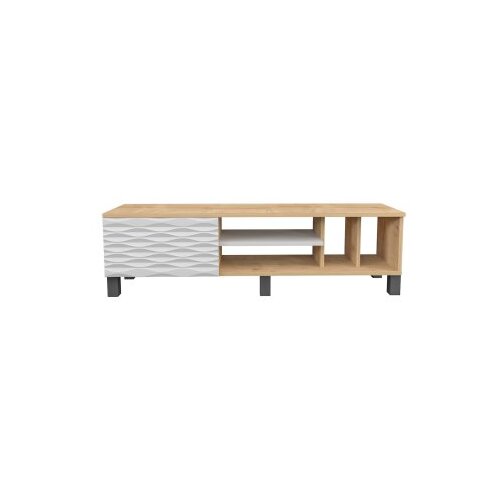 HANNAH HOME TV komoda Olyo, 140x40.3x35 cm, bež-bijela Cene