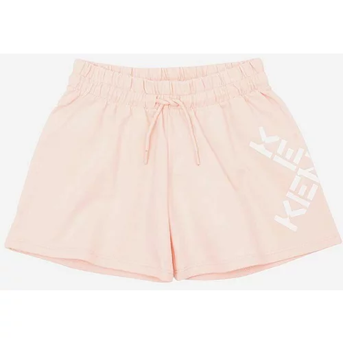 Kenzo Kids Dječje kratke hlače boja: ružičasta, podesivi struk