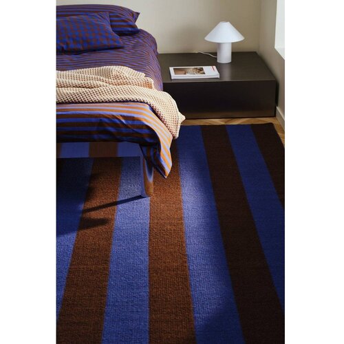 Jotex Moder/rjav ročno tkan tekač iz me&amp;scaron;anice volne 80x200 cm Sissel &amp;ndash; Slike