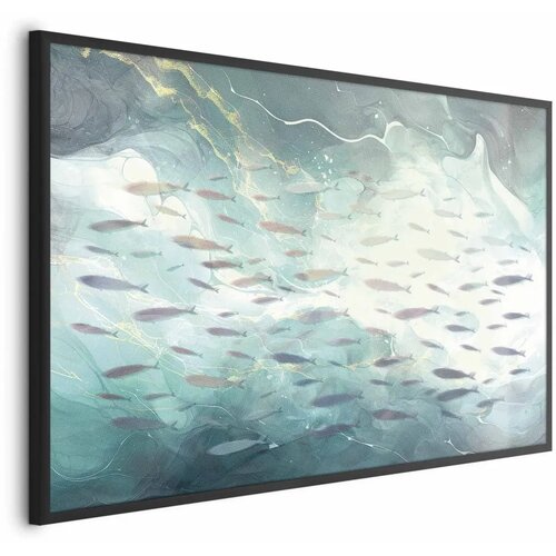  Plakat - School of Small Fish 42x29.7 Crni okvir Cene