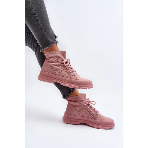 PH2 Women's Sneakers with Elastic Upper Pink Kalyne