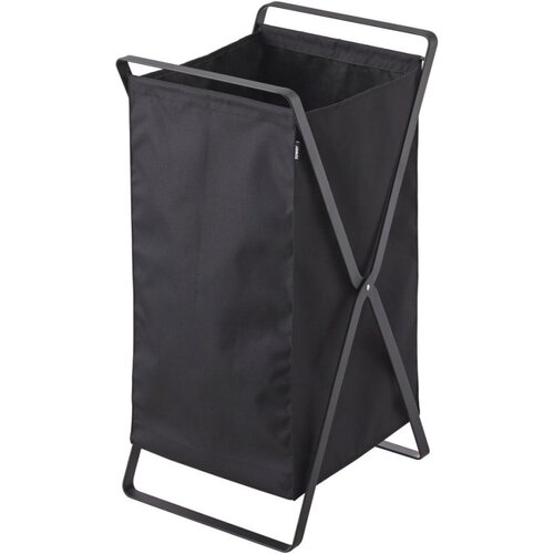 YAMAZAKI Črna zložljiva košara za perilo Tower Laundry Cene