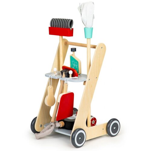 ECO TOYS Drveni set za čišćenje sa kolicima xxl usisivač ( 4404 [4401] ) Cene
