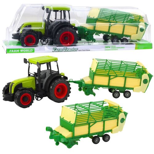  Poljoprivredni traktor sa zeleno-žutom prikolicom, zeleni 50 cm Cene