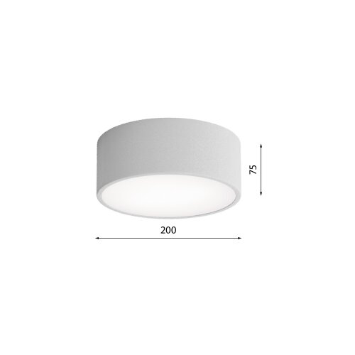  plafonsko svetlo sa senzorom cleo 1xE27/40W/230V prečnika 20 cm, sivo Slike