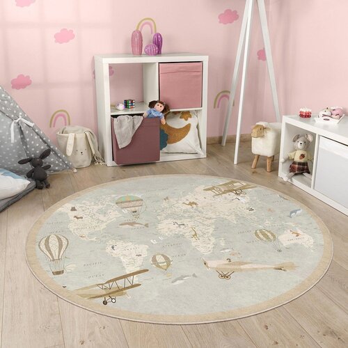 Mila Home Periv dječji tepih za igru &amp;oslash;120 cm Vintage World &amp;ndash; Slike