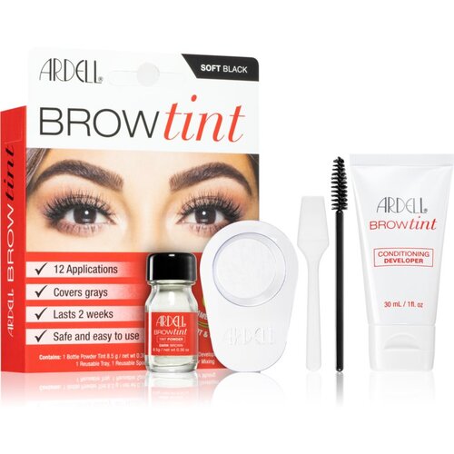 Ardell Brow Tint barva za trepalnice 8,5 g odtenek Soft Black za ženske Cene