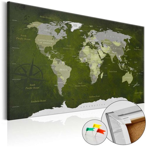  Slika na plutenoj podlozi - Malachite World [Cork Map] 90x60 Cijene