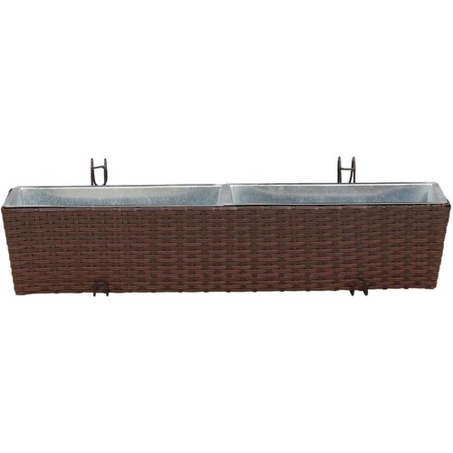  Ograda Metal - Smeđa 80 cm Slike