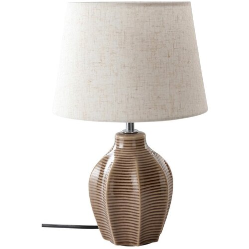 Jotex Bež/tamno smeđa stolna lampa keramička (visina 34 cm) Wera &amp;ndash; Slike