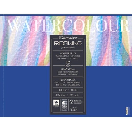 Fabriano BLOK WATERCOLOR GF 30x40 200G 75L 17523040 Cene