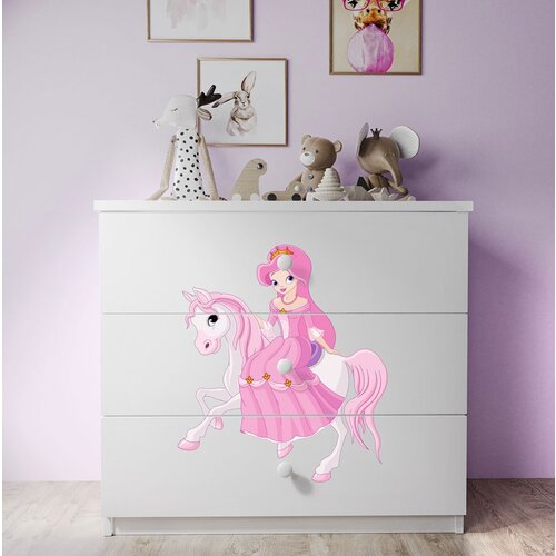 HAPPYKIDS PREDALNIK DREAMY PRINCESKA NA KONJU (VE� BARV)-Bela Cene