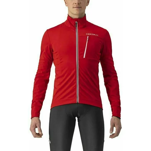 Castelli Go Jacket Red/Silver Gray M