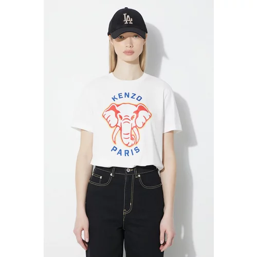 Kenzo Pamučna majica Elephant Loose T-Shirt za žene, boja: bijela, FE52TS1144SO.02