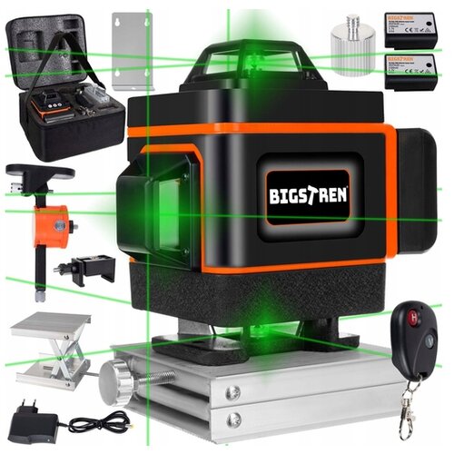 Bigstren akumulatorski 16 linijski zeleni gradbeni laserski Cene