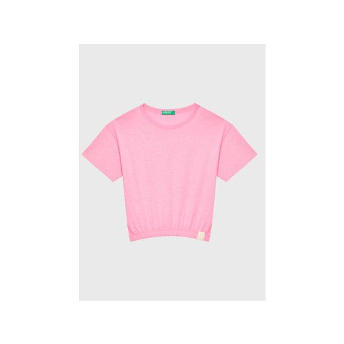 United Colors Of Benetton Majica 37YKC10AU Roza Boxy Fit Slike
