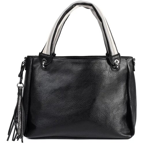 Shelvt Black shoulder bag with pendant Slike