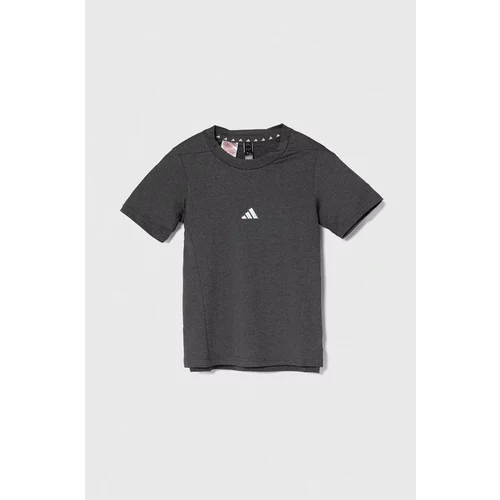 Adidas Otroška kratka majica siva barva
