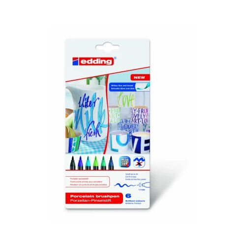 Markeri za porcelan E-4200 1-4mm 1/6, hladne boje Edding Slike