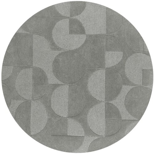 Flair Rugs Siva volnena okrogla preproga &amp;oslash; 160 cm Gigi - Flair Rugs Slike
