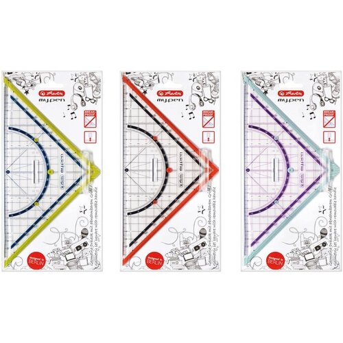Herlitz Geotrikotnik, nezlomljiv, 25 cm, sort barve 11367976 Slike