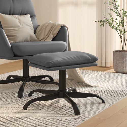 VidaXL Tabure antracit sivi 60 x 60 x 39 cm od umjetne kože Slike