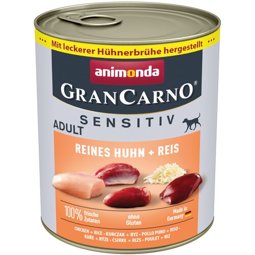 animonda GranCarno Adult Sensitive 6 x 800 g - Piletina i riža Cijene