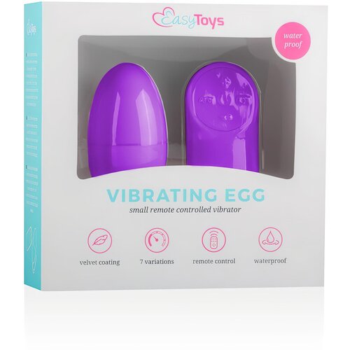 Easytoys Mini Vibe Collection Vibracijski jajček Easytoys - z daljincem, vijoličen Cene