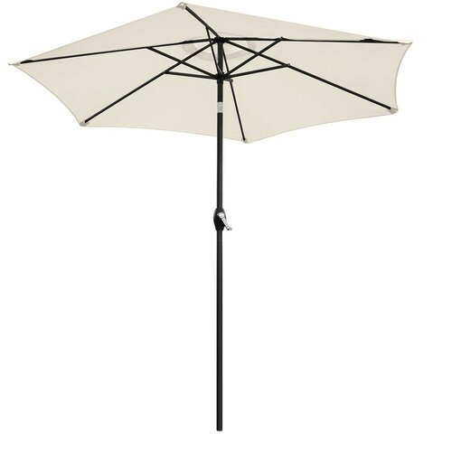  Sklopivi vrtni balkon suncobran, podesiv, 210 cm &amp;ndash; bež Slike