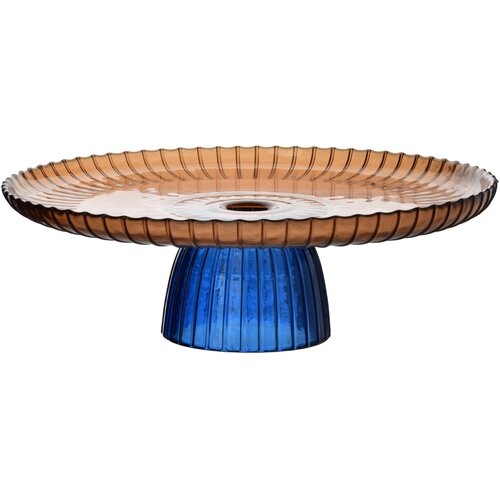 Mondex patera steklena Daz Glass 29,5x10 modra 1kos, (5000301941) Slike