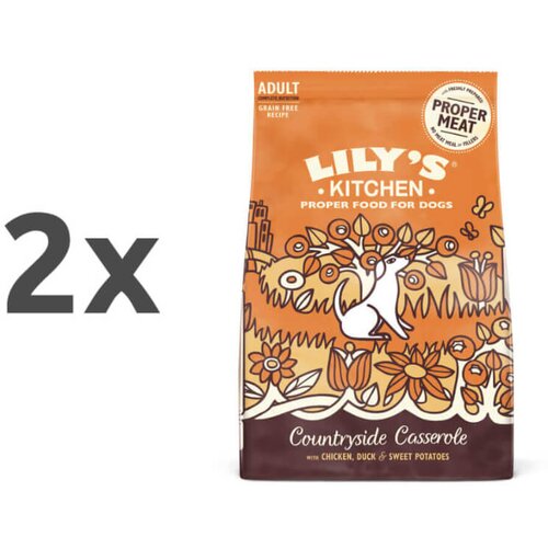 Lily's Kitchen countryside casserole adult - piščanec in raca 2 x 7 kg Cene