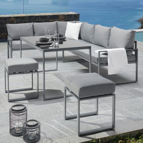 Modern Living Lounge Garnitura Mexiko, Antracit, Črna, 5-Delni Set Slike