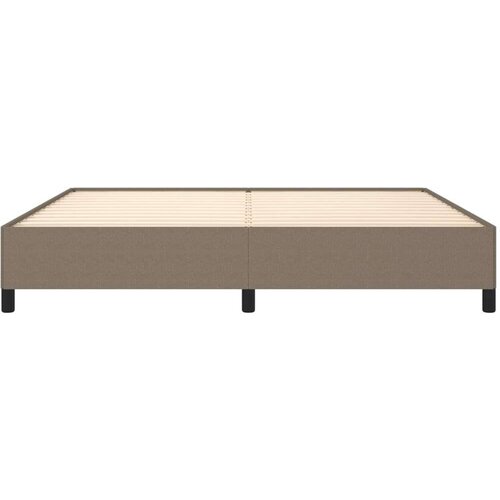  Okvir za krevet smeđesivi 200x200 cm od tkanine Slike