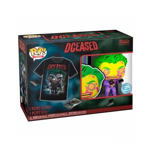 Funko POP in Tee Heroes DC Dceased The Joker Black Light Exclusive M, (21324412) Slike