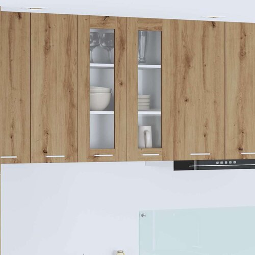 VidaXL Viseći ormarić s policom Riga Umjetnički hrast 60 x 31 x 80 cm Slike