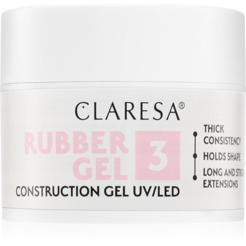 Claresa Rubber Gel Construction Gel UV/LED gel lak za produženje noktiju nijansa 03 45 g Slike