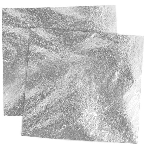 Metalni listići imitacija aluminijuma 14x14 cm / 100 listića Slike