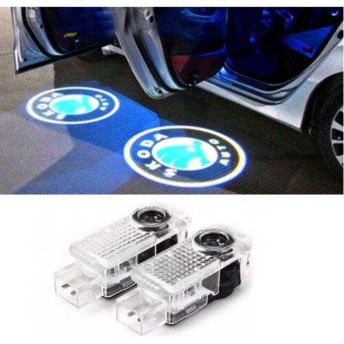  PROJEKTORI VRATA LED SA LOGOM PMC-S4 ŠKODA GRUPACIJA (SET 2 KOMADA) Cijene