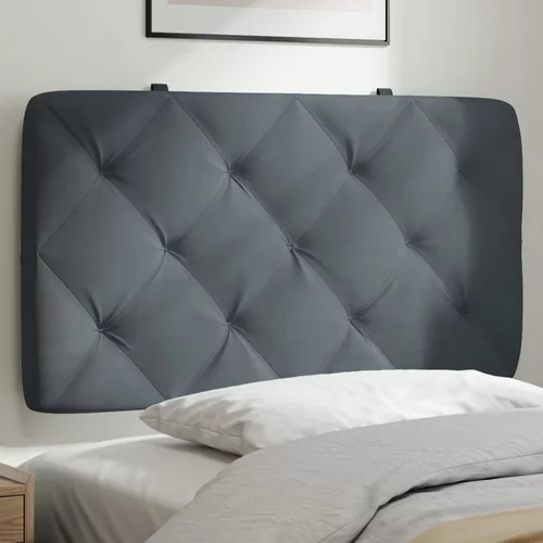 Jastuk za uzglavlje tamnosivi 90 cm baršunasti