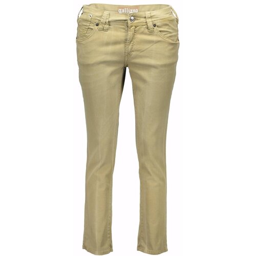 John Galliano WOMEN&amp;amp;#39;S GREEN PINOCCHIETTO PANTS Slike